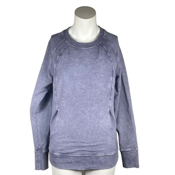 Lululemon Scuba Crew Sweatshirt Women's Size 6 Washed Purple Quartz - Picture 1 of 6